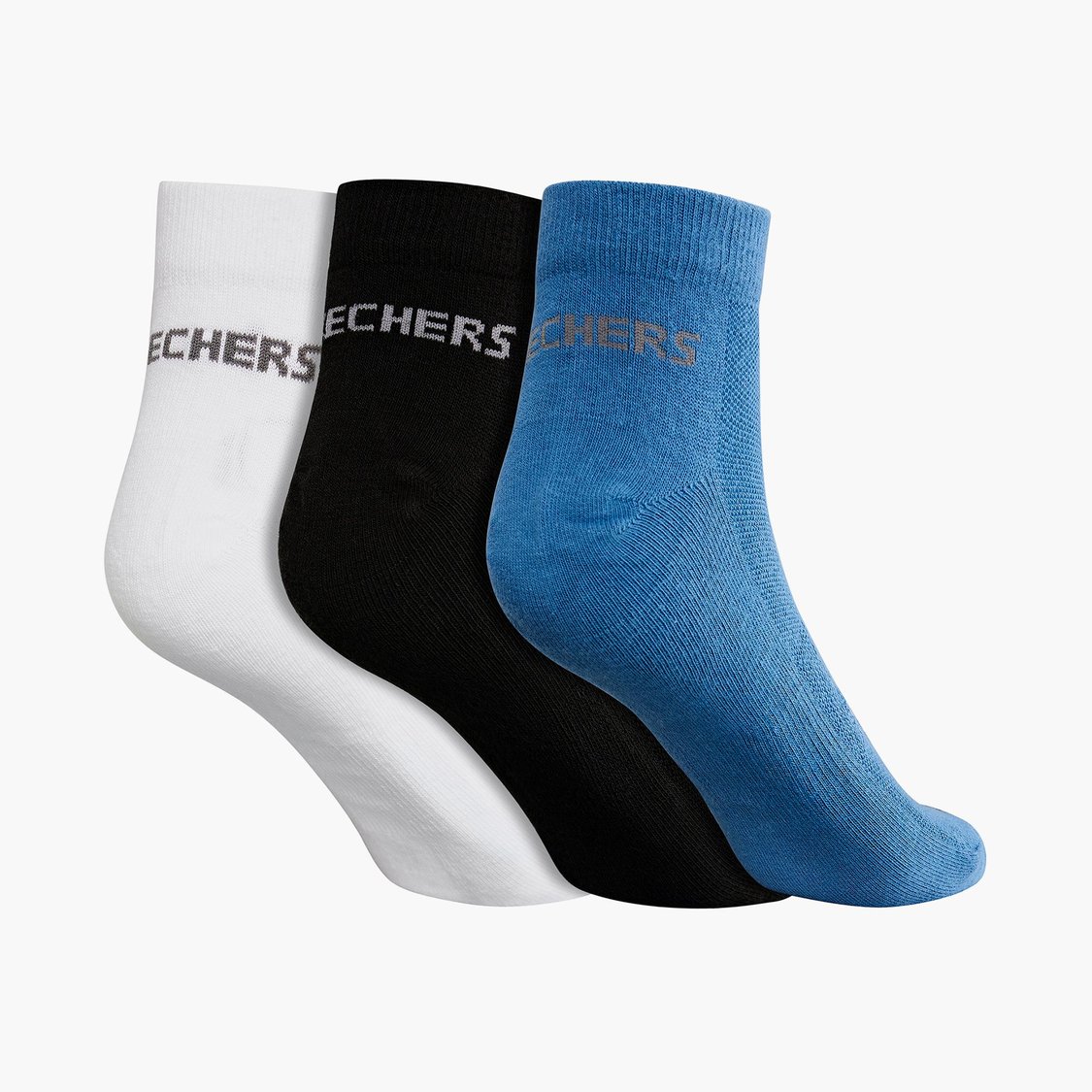 SKECHERS Men Solid Ankle-Length Socks - Pack of 3