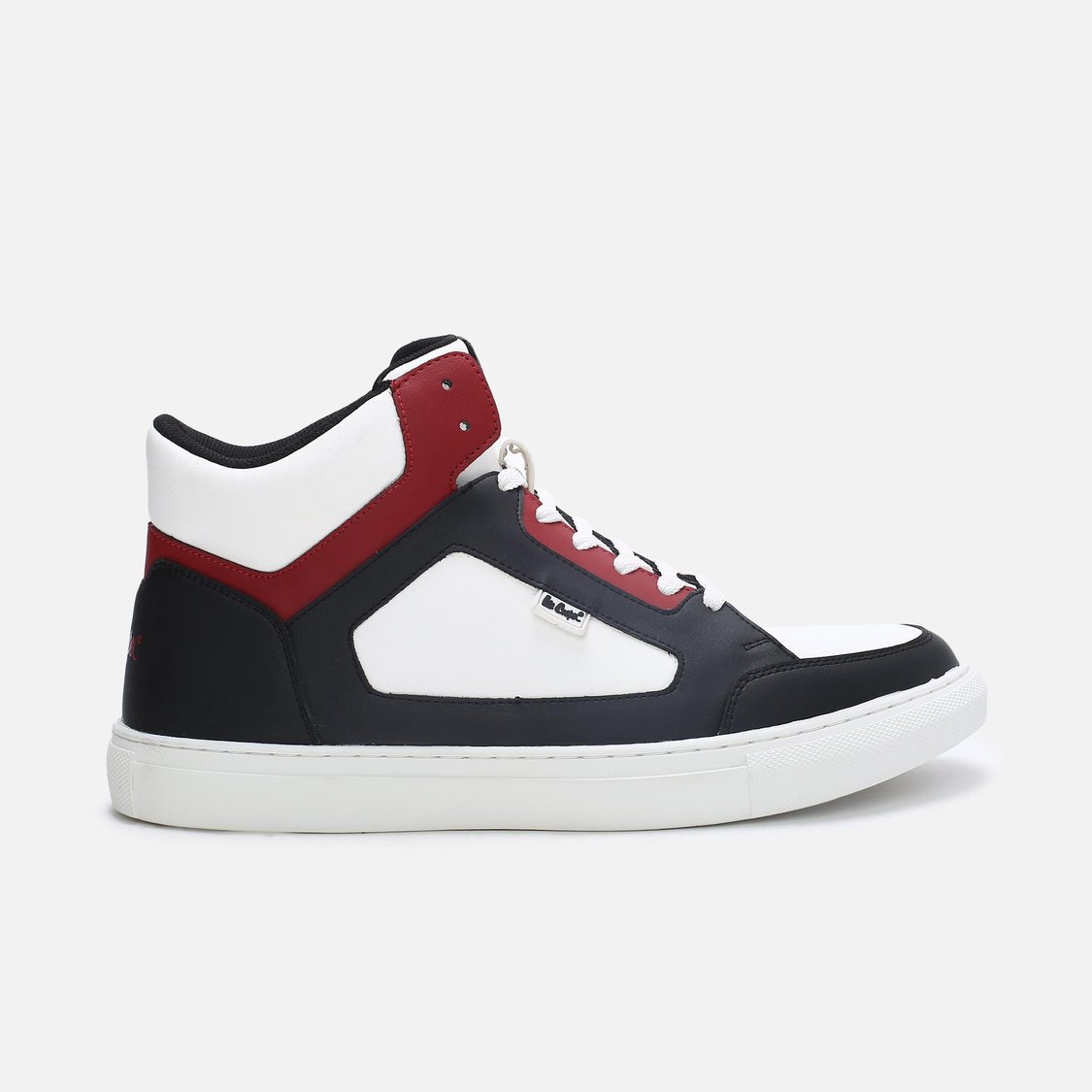 Buy LEE COOPER Men Colourblock Lace-Up High-Top Sneakers