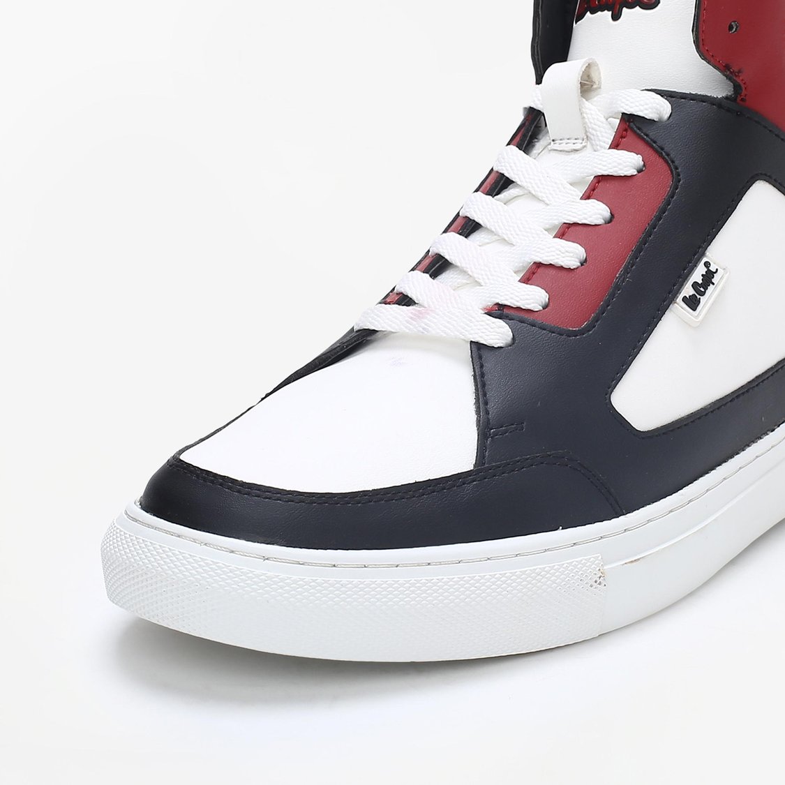 Buy LEE COOPER Men Colourblock Lace-Up High-Top Sneakers from Lee