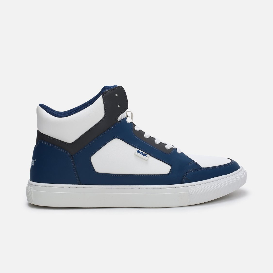 Buy LEE COOPER Men Colourblock Lace-Up High-Top Sneakers from Lee ...