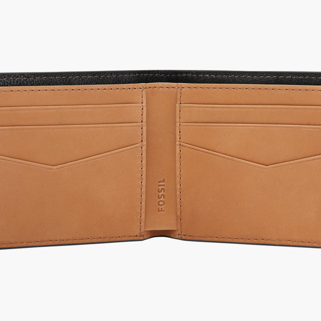 FOSSIL Men Solid Leather Bi-Fold Wallet