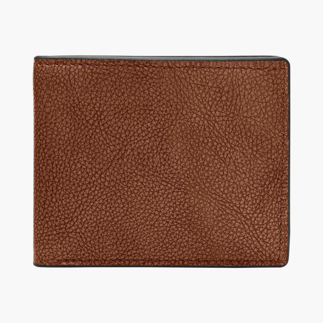 FOSSIL Men Textured Leather Bi-Fold Wallet