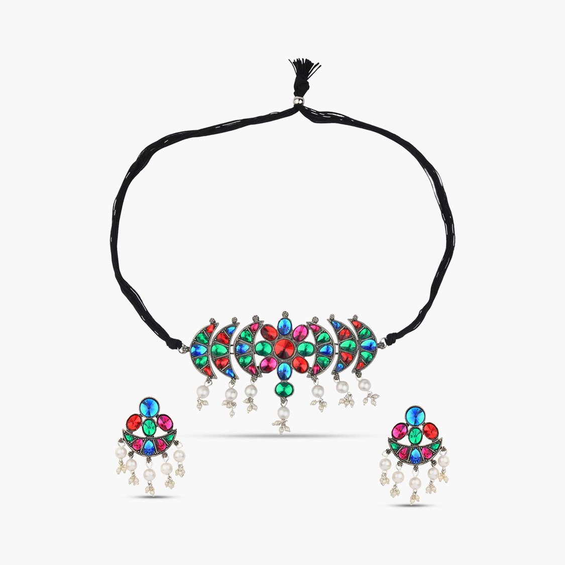 FIDA Women Embellished Bolo Clasp Necklace Set