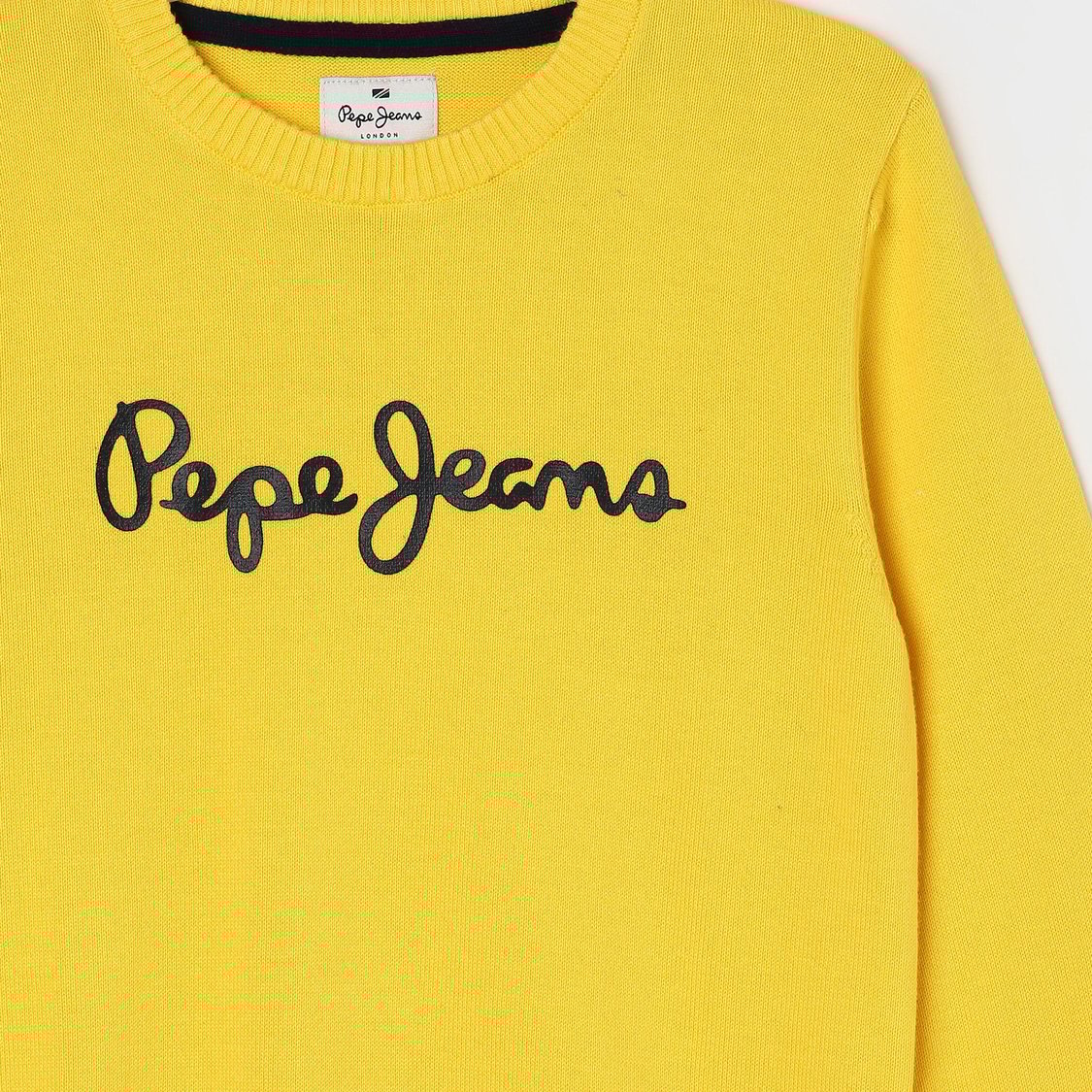 Buy PEPE JEANS Boys Typographic Printed Crew Neck Sweater from