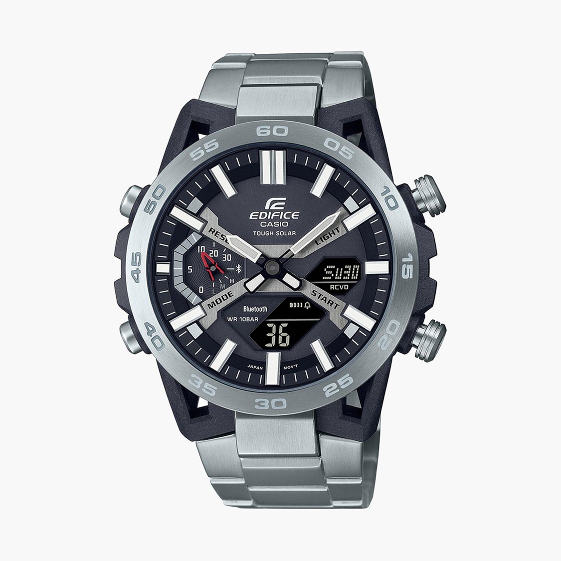 CASIO EDIFICE Men Solid Analog-Digital Watch with Metal Strap - ED564