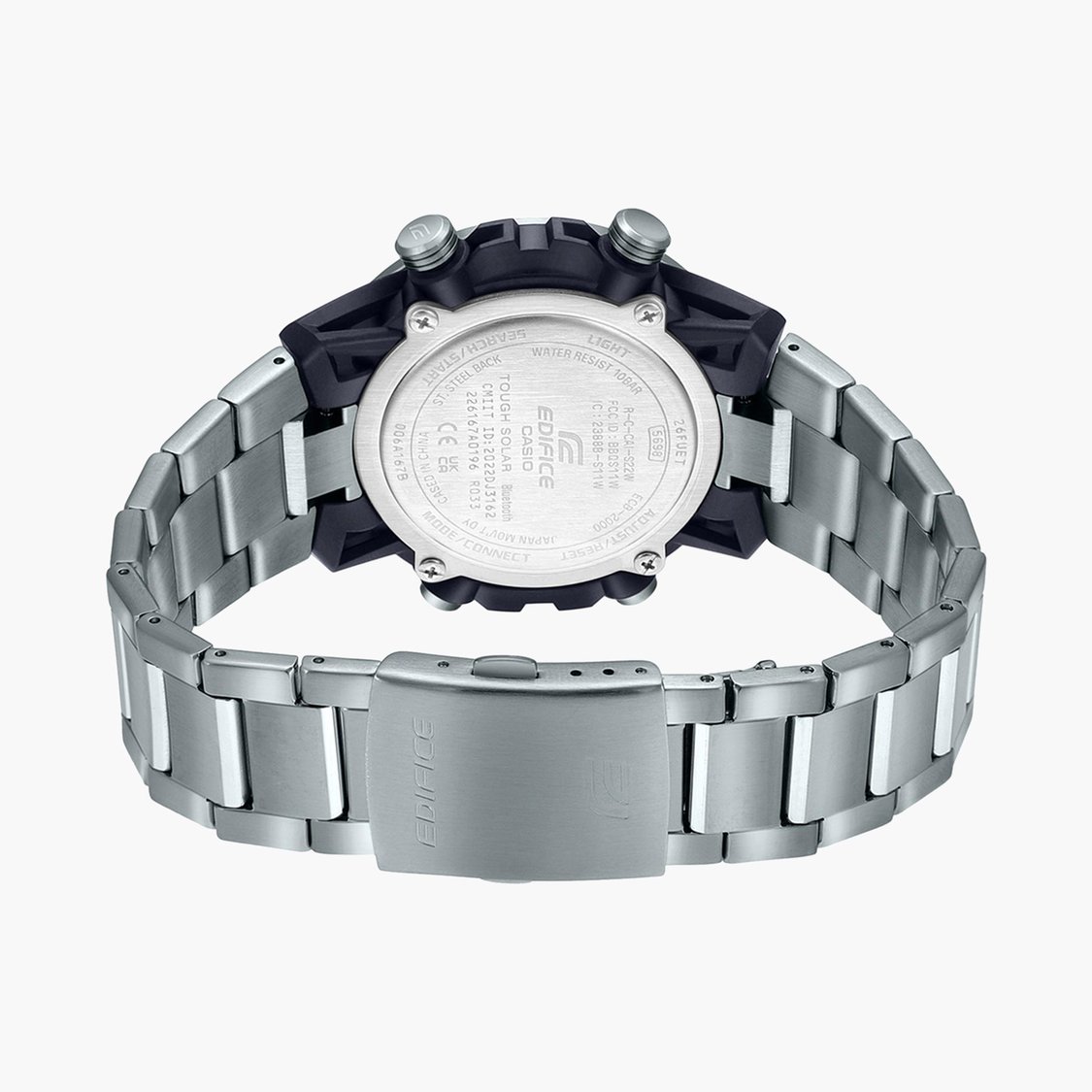 CASIO EDIFICE Men Solid Analog-Digital Watch with Metal Strap - ED564