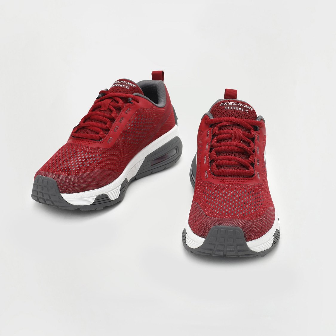 Mens red skechers deals