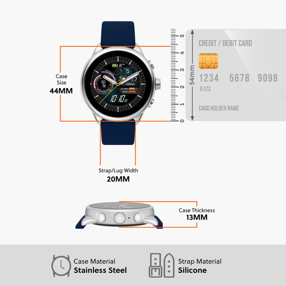 Buy FOSSIL Women Solid Analog-Digital Hybrid Smartwatch with