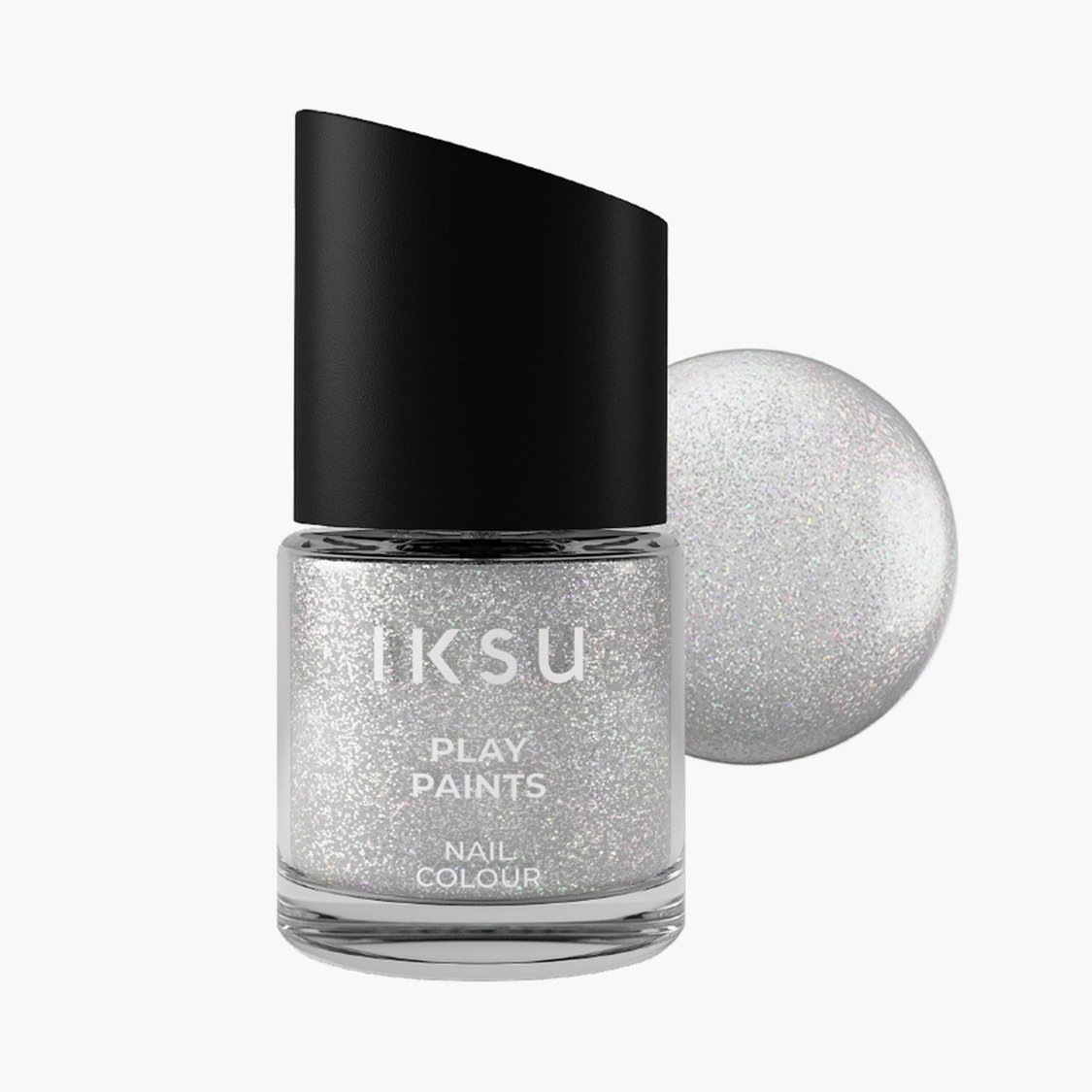 IKSU Play Paints Nail Colour - Silver Shine - 8ml