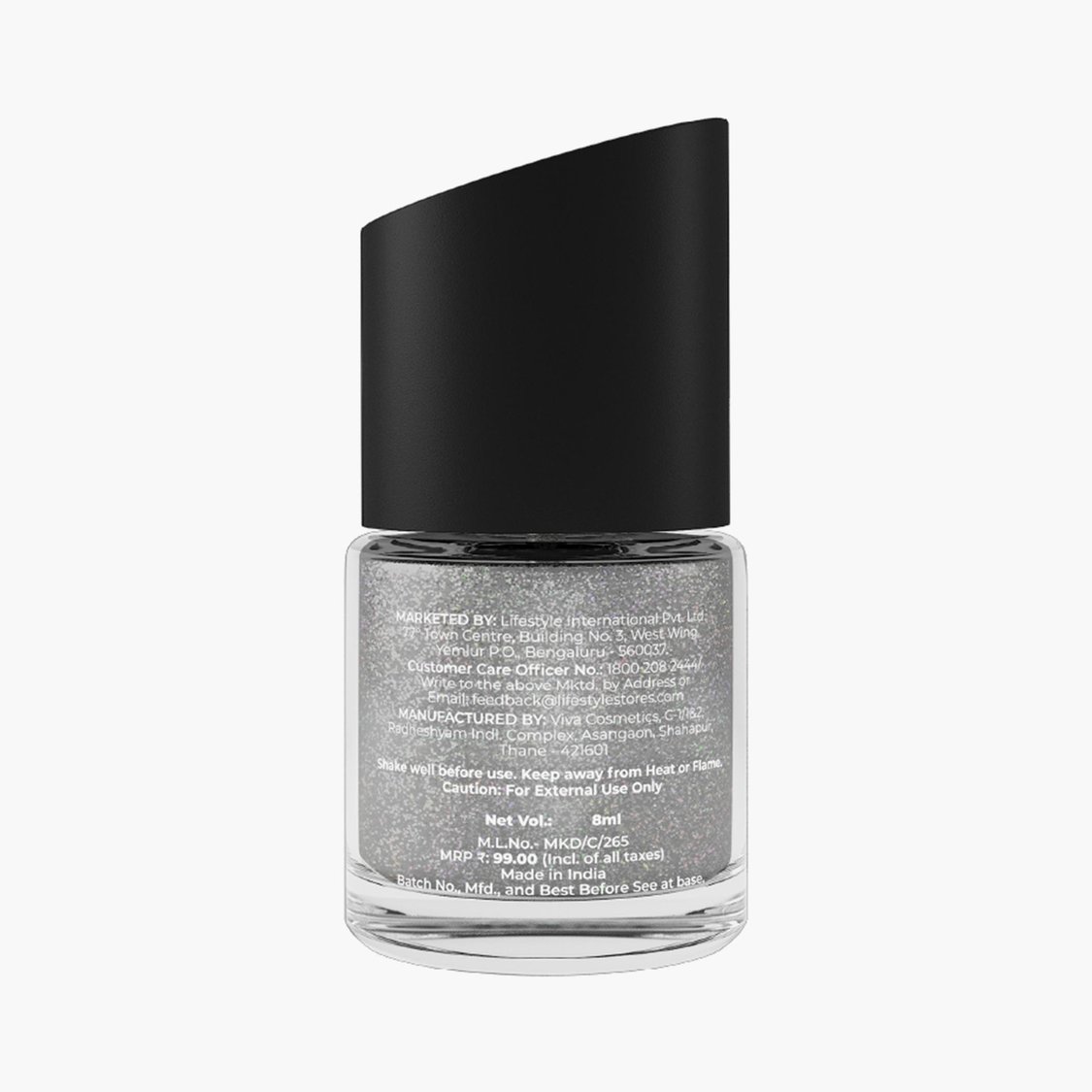 IKSU Play Paints Nail Colour - Silver Shine - 8ml