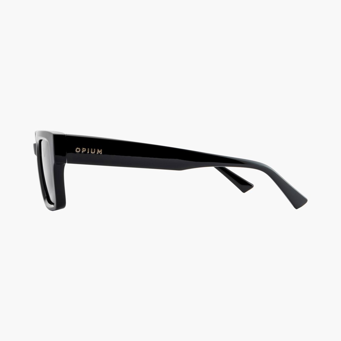 Roppie　0516 Buy OPIUM Men Black Lens & Black Rectangle Sunglasses with UV