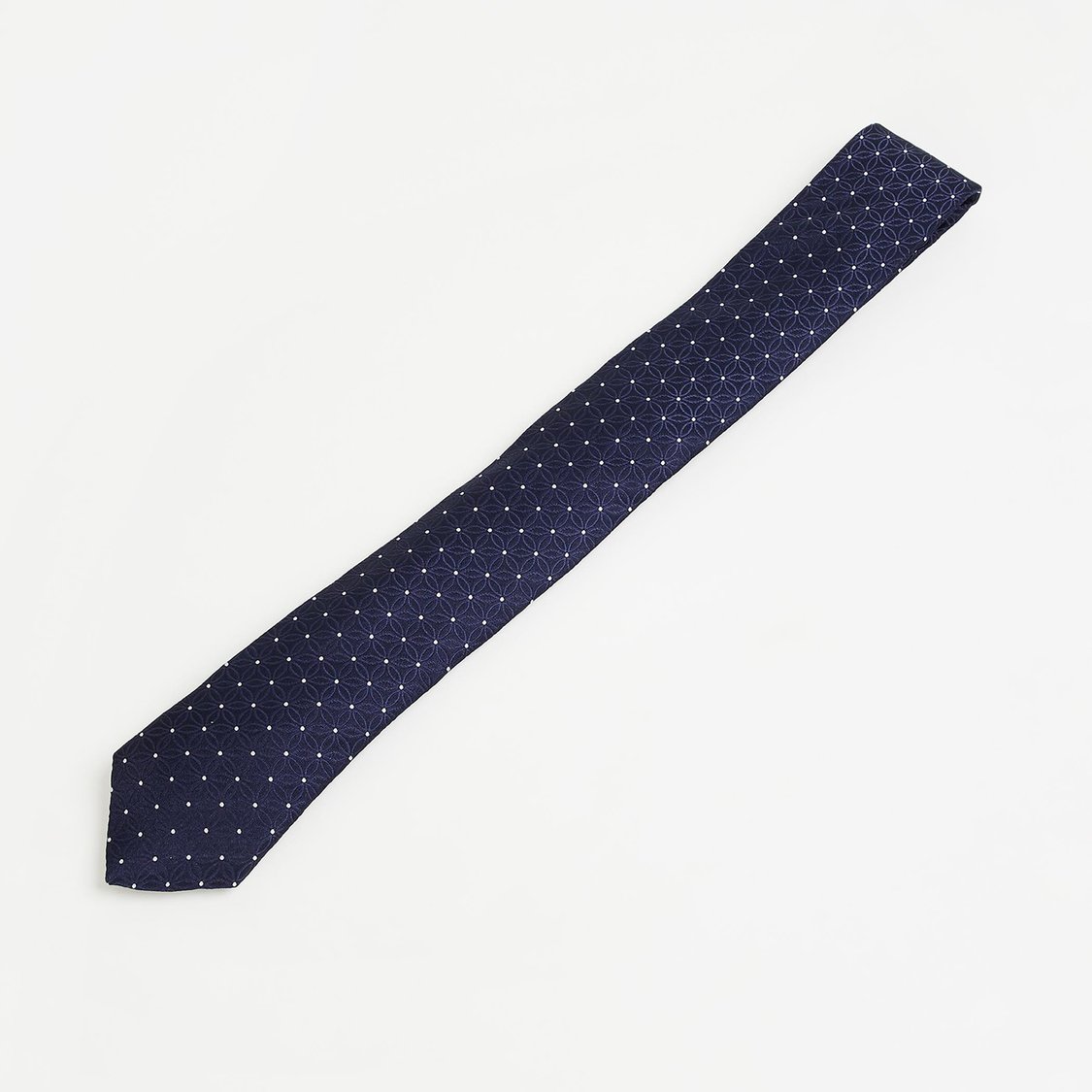 CODE Men Jacquard Textured Slim Formal Tie