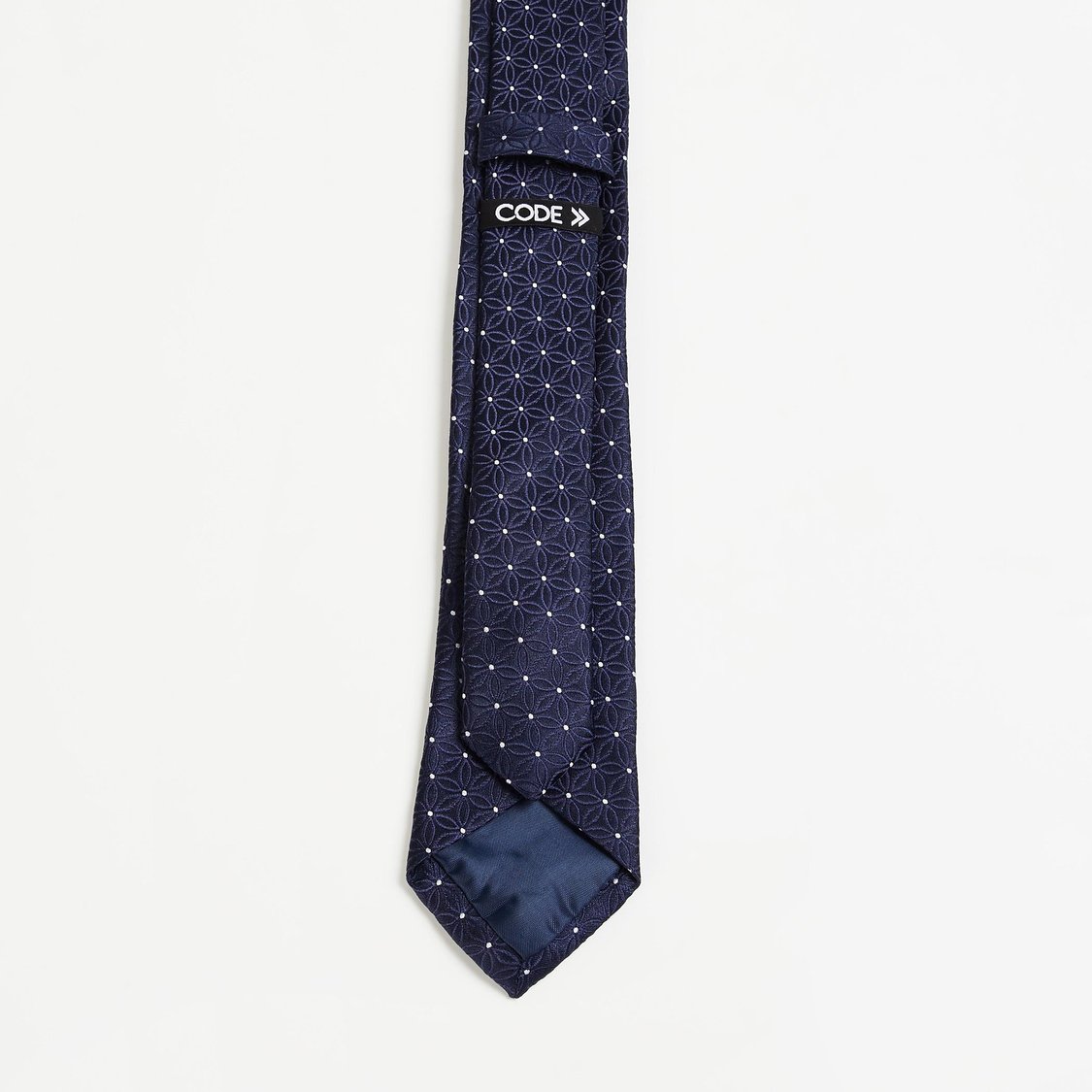 CODE Men Jacquard Textured Slim Formal Tie