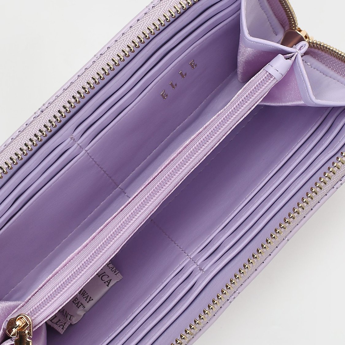 ELLE Women Quilted Zip-Around Wallet