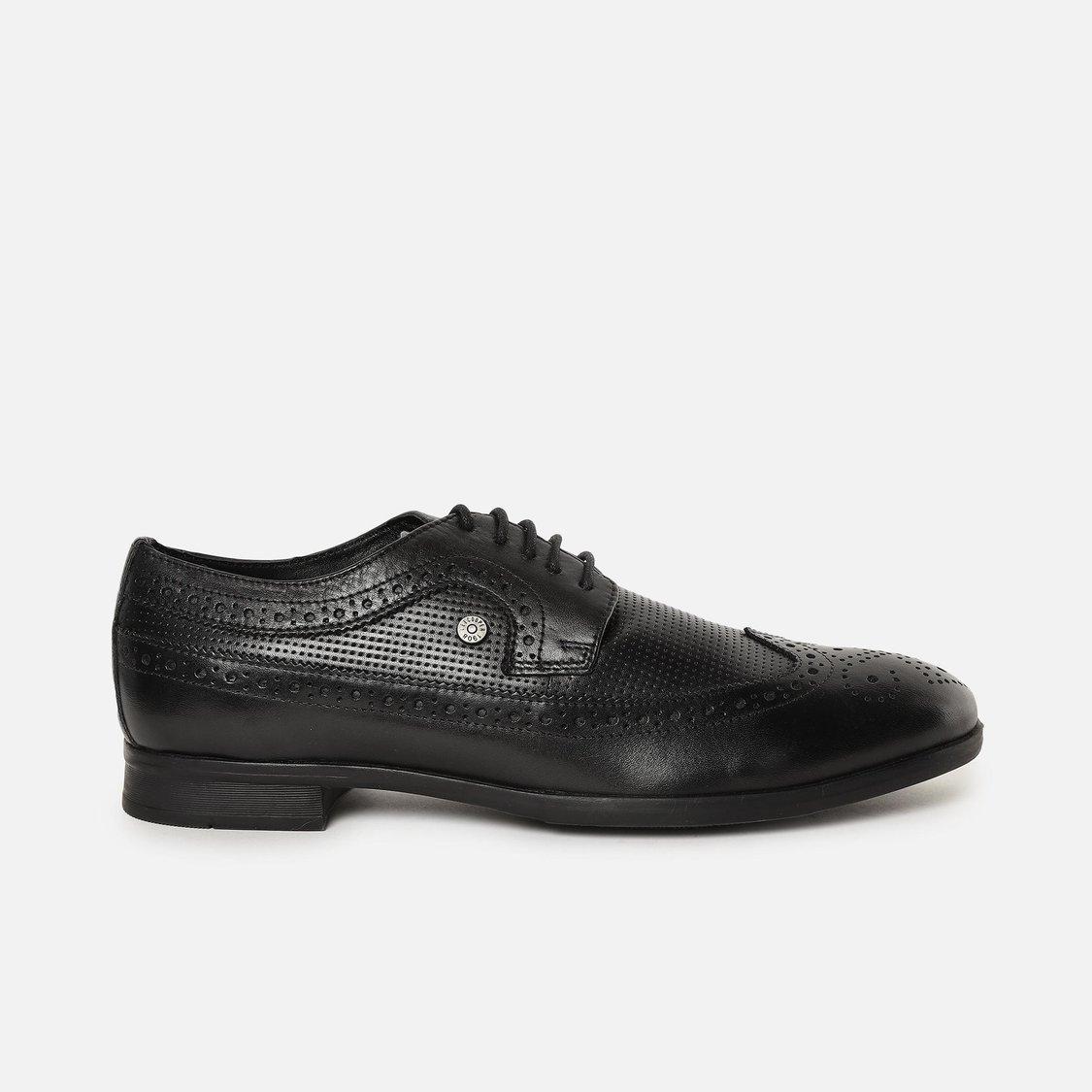Chaussures Lee Cooper Brogue Noir Homme - Taille 44.5 (UK10) - Neuves Avec Défauts - Idéales Pour Un Look Classique