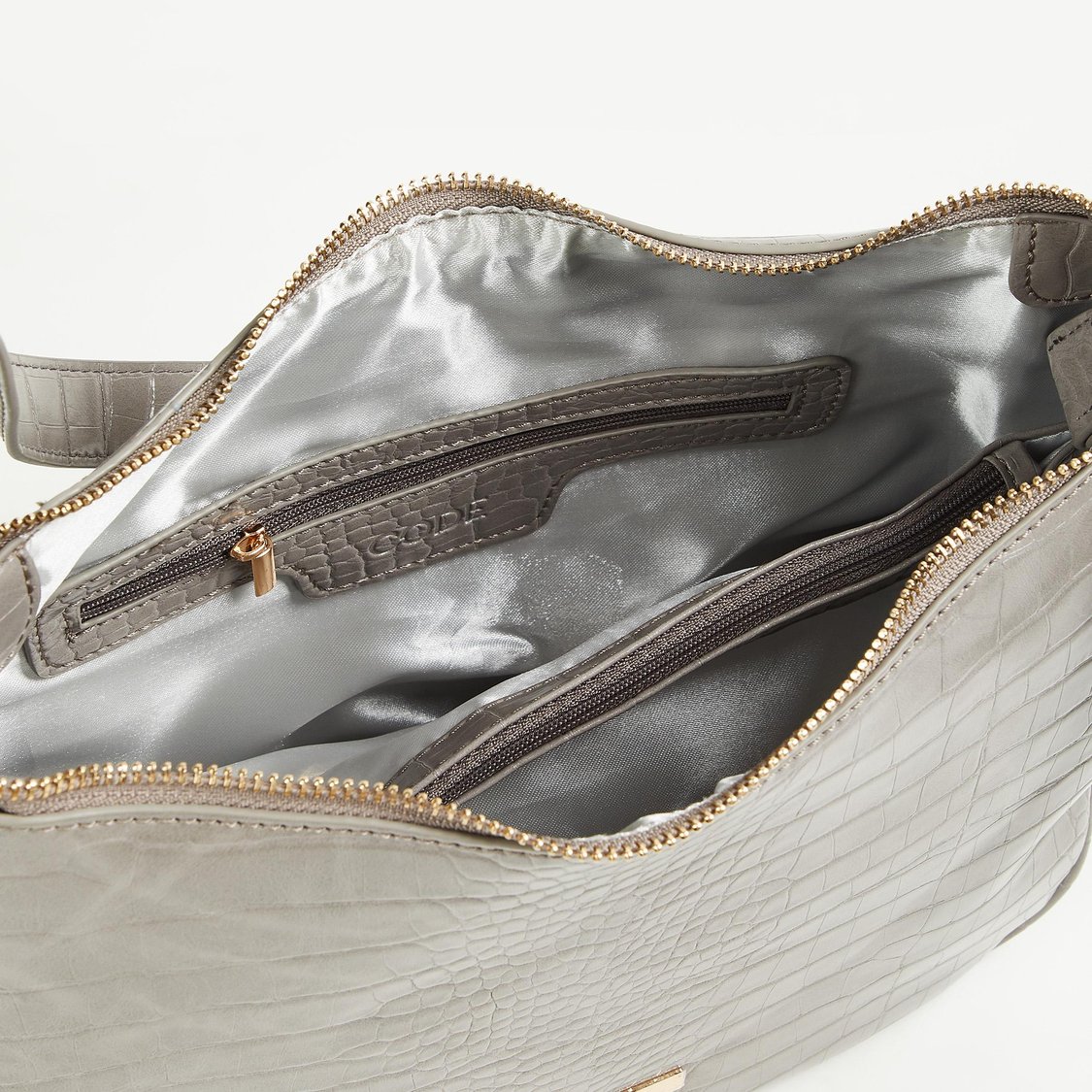 CODE Women Textured Hobo Handheld Bag