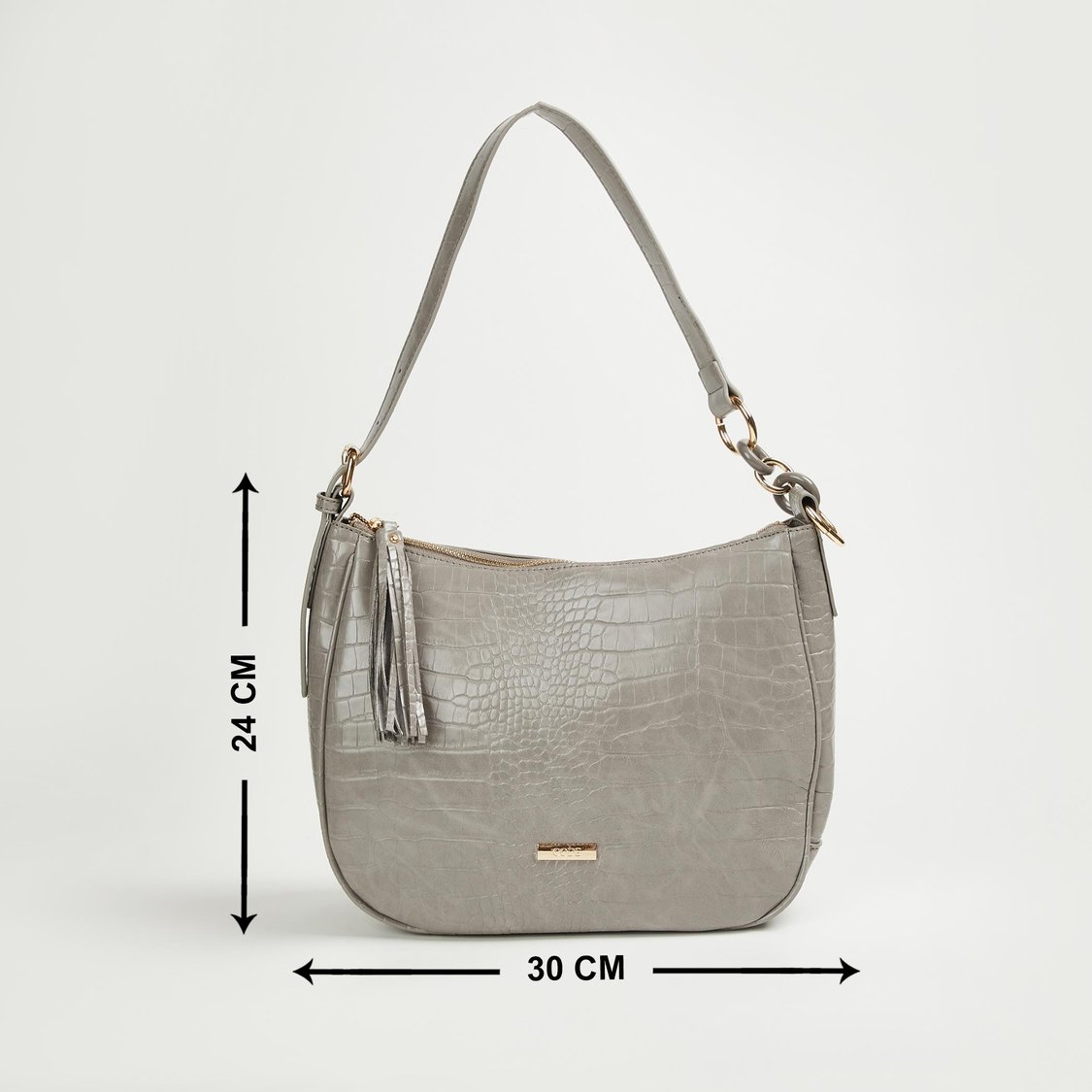 CODE Women Textured Hobo Handheld Bag