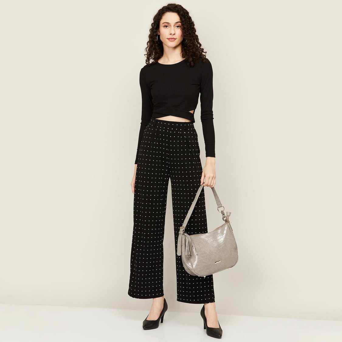 CODE Women Textured Hobo Handheld Bag