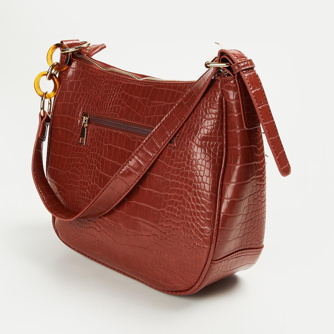 CODE Women Textured Hobo Handheld Bag