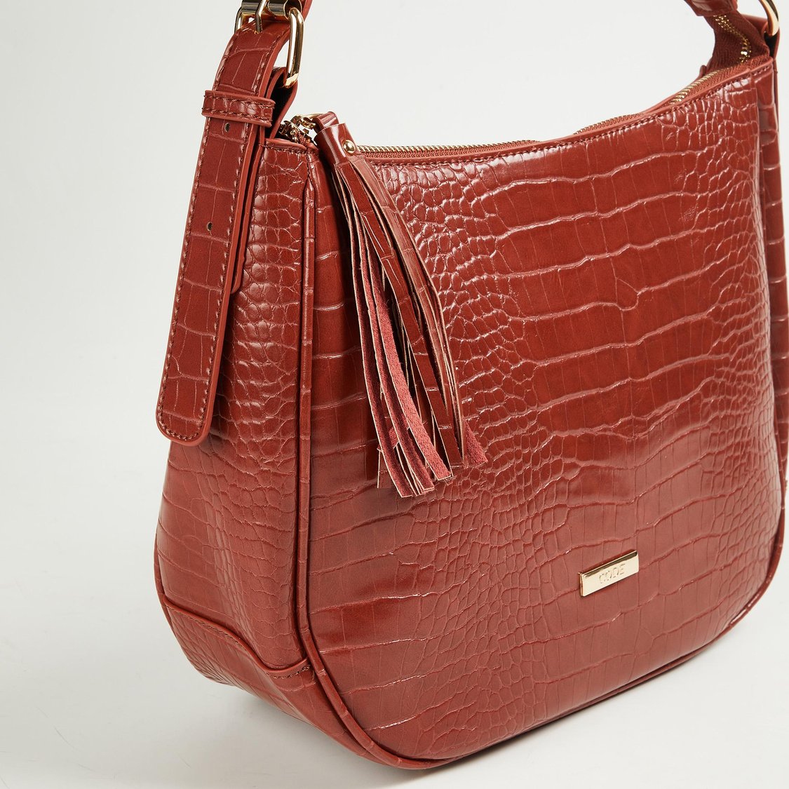 CODE Women Textured Hobo Handheld Bag