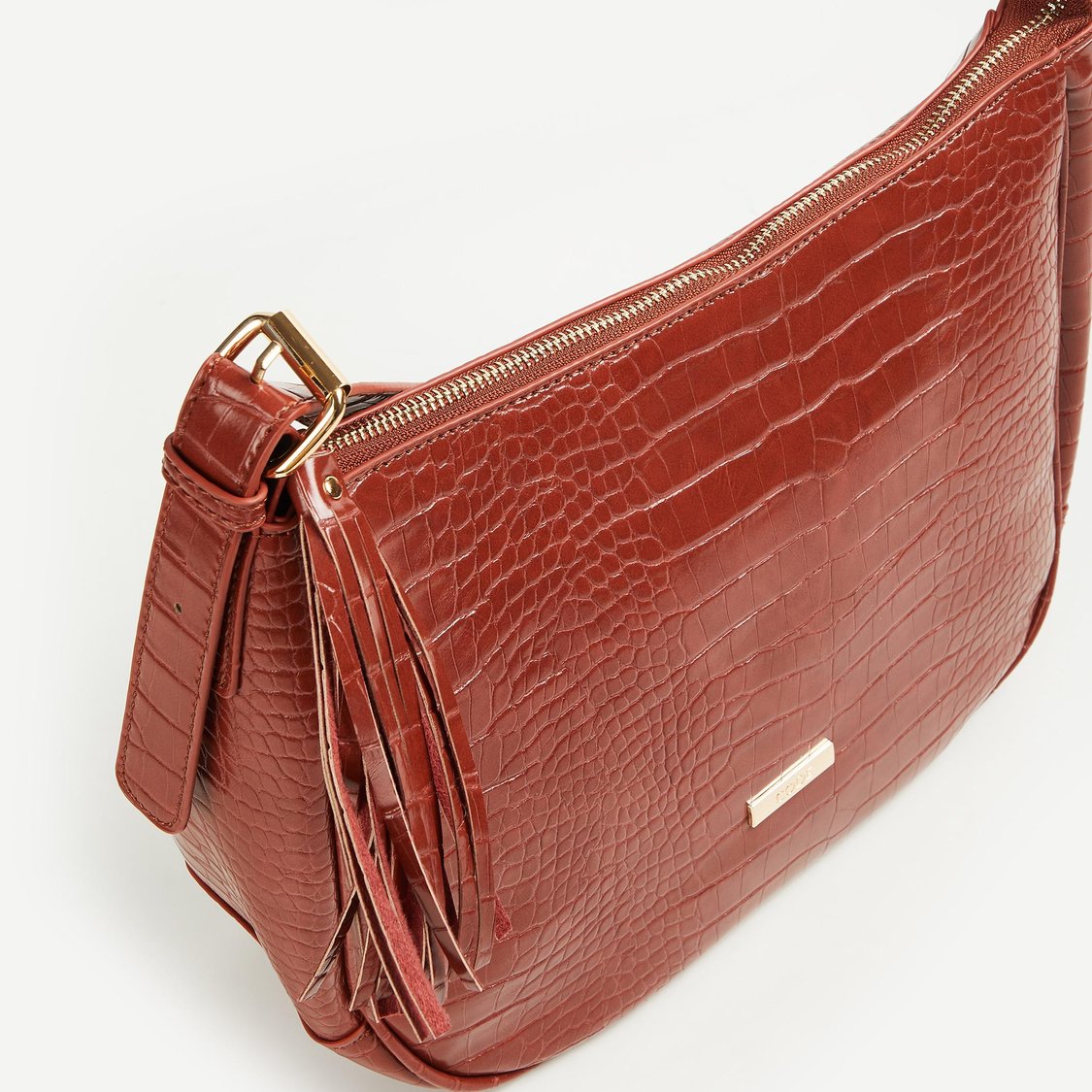 CODE Women Textured Hobo Handheld Bag