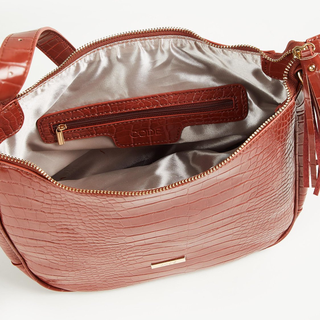 CODE Women Textured Hobo Handheld Bag