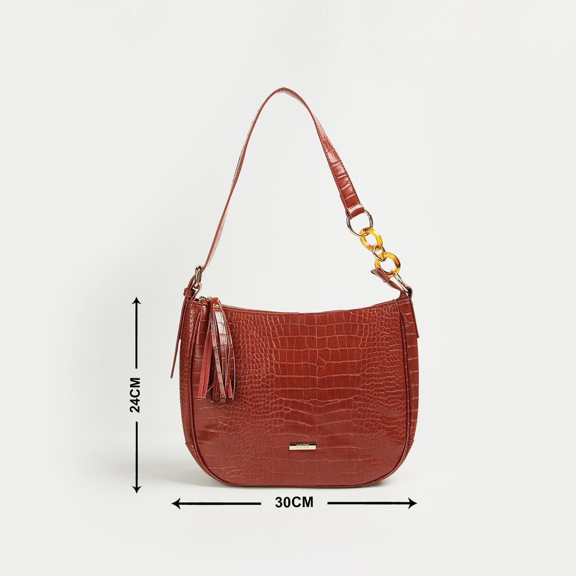 CODE Women Textured Hobo Handheld Bag