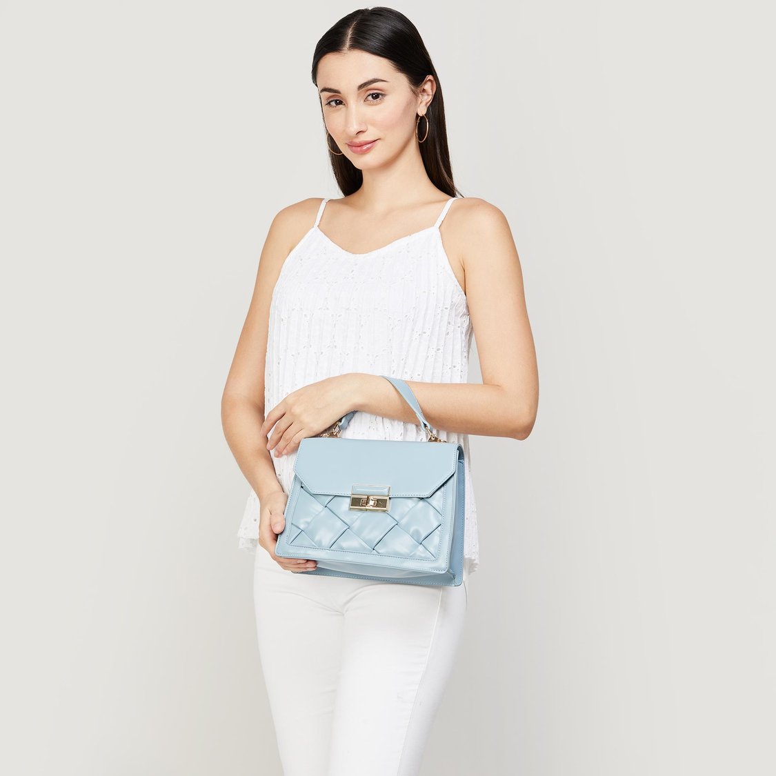 CODE Women Quilted Handheld Bag
