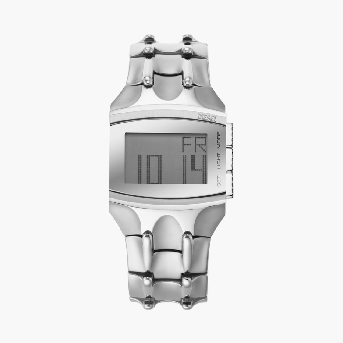 時計 DIESEL \"CROCO DIGI\" y2k wristwatch Diesel Watch for Men Croco Digi Digital, Stainless Steel