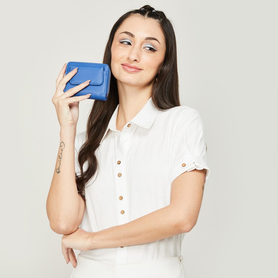 GINGER Women Solid Zip-Around Closure Wallet