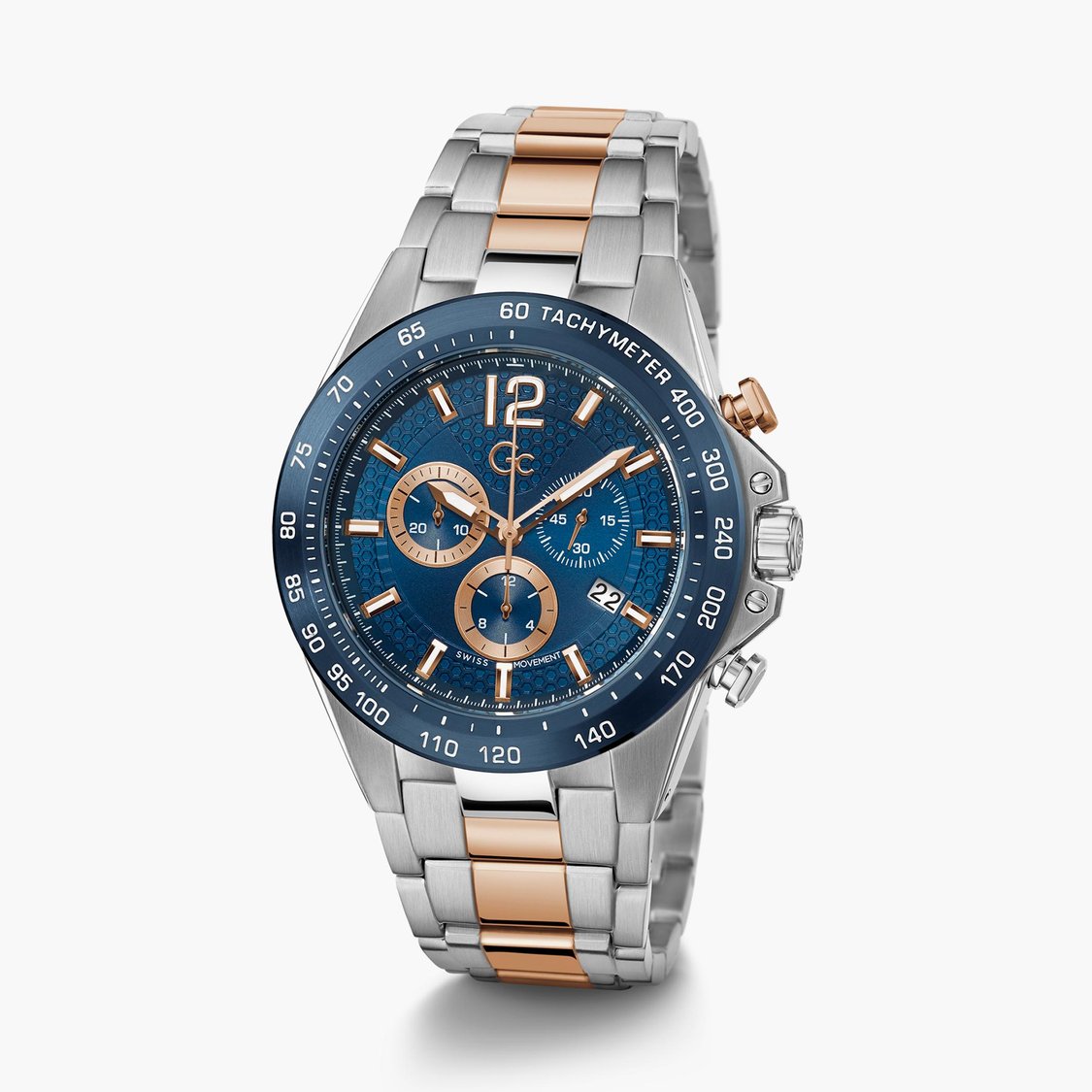 Buy GC Audacious Men Chronograph Watch with Two-Tone Metal Strap