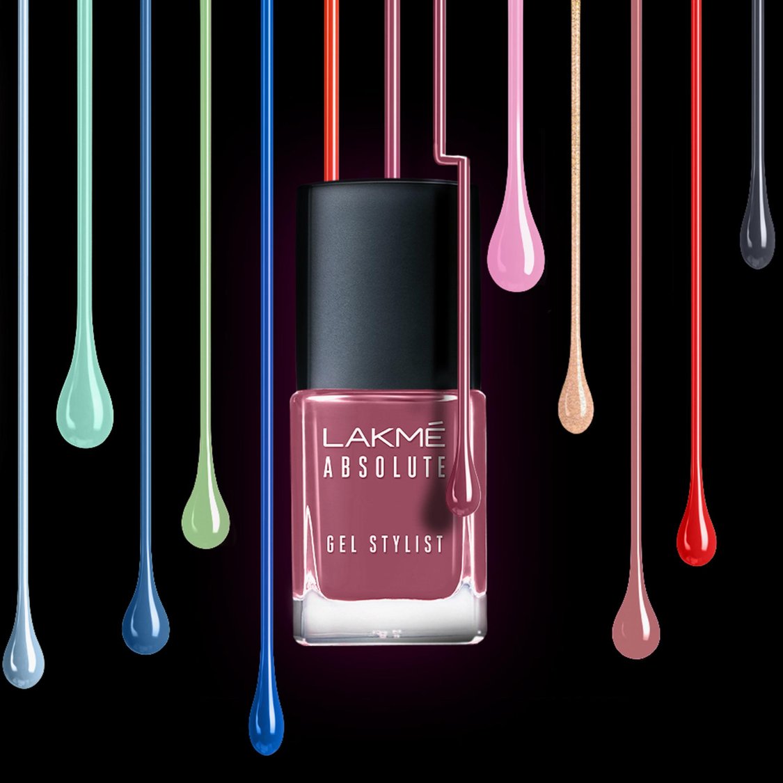 LAKME Absolute Gel Stylist Nail Polish - Vintage Romance - 12ml