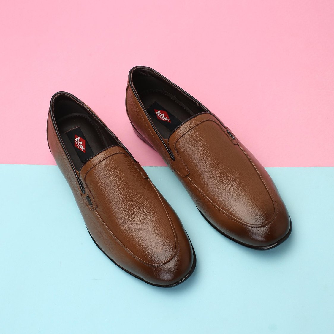 LEE COOPER Men Textured Slip-On Formal Shoes