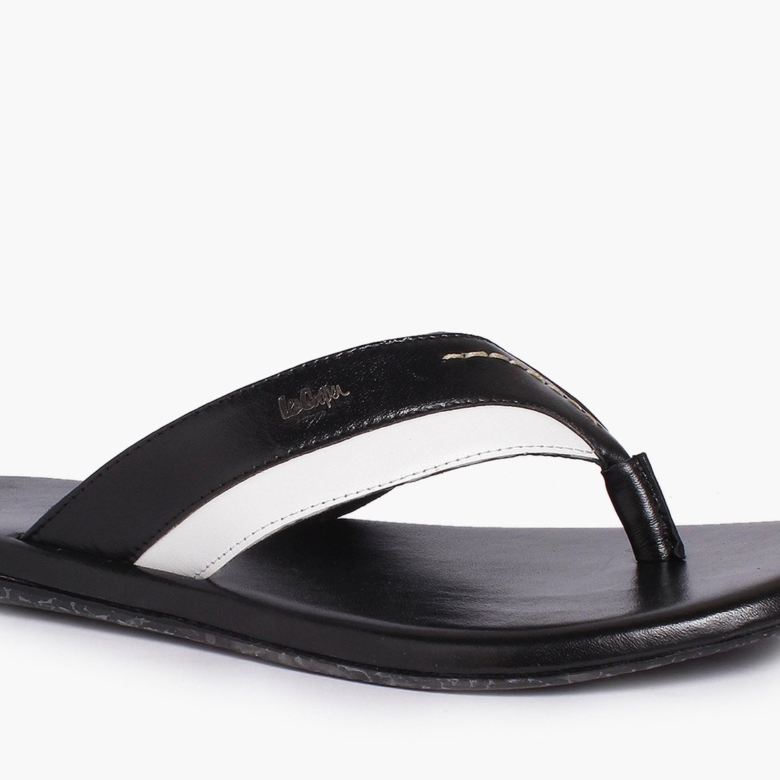 LEE COOPER Men Solid Leather Slippers