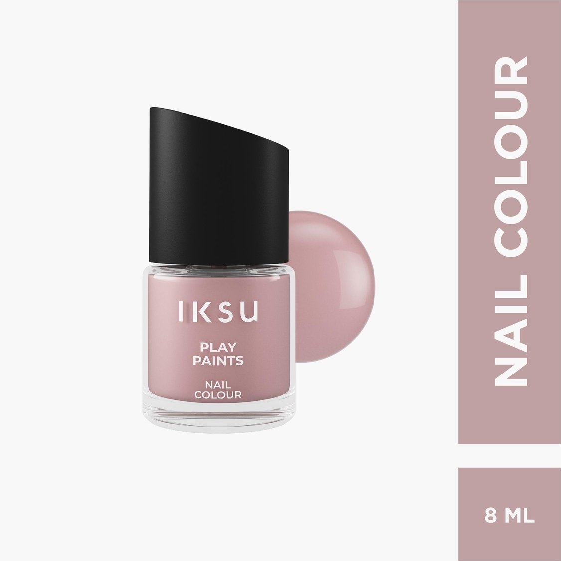 IKSU Play Paints Nail Colour - Bubblegum Pink - 8ml