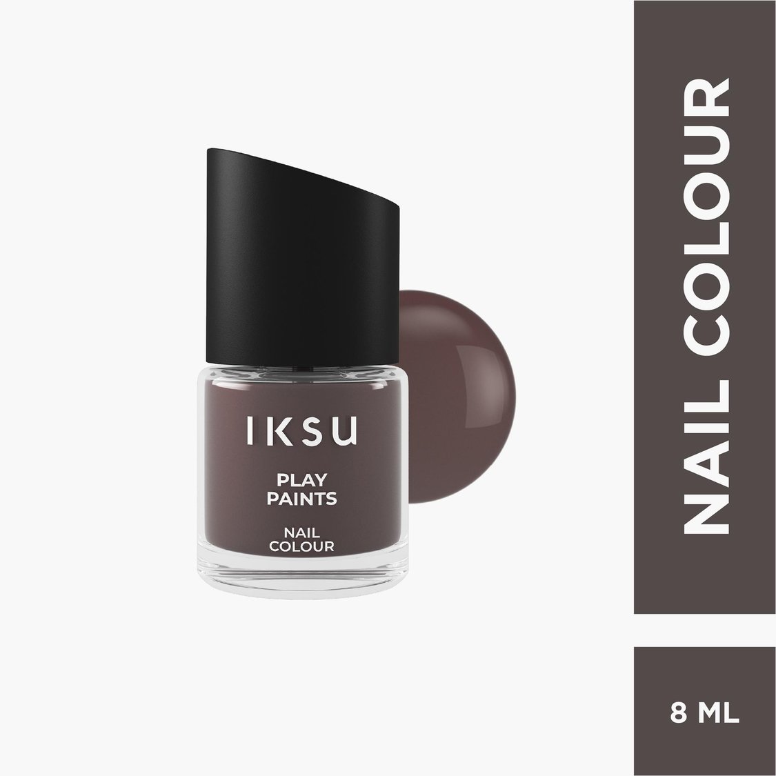 IKSU Play Paints Nail Colour - Dark Mocha - 8ml