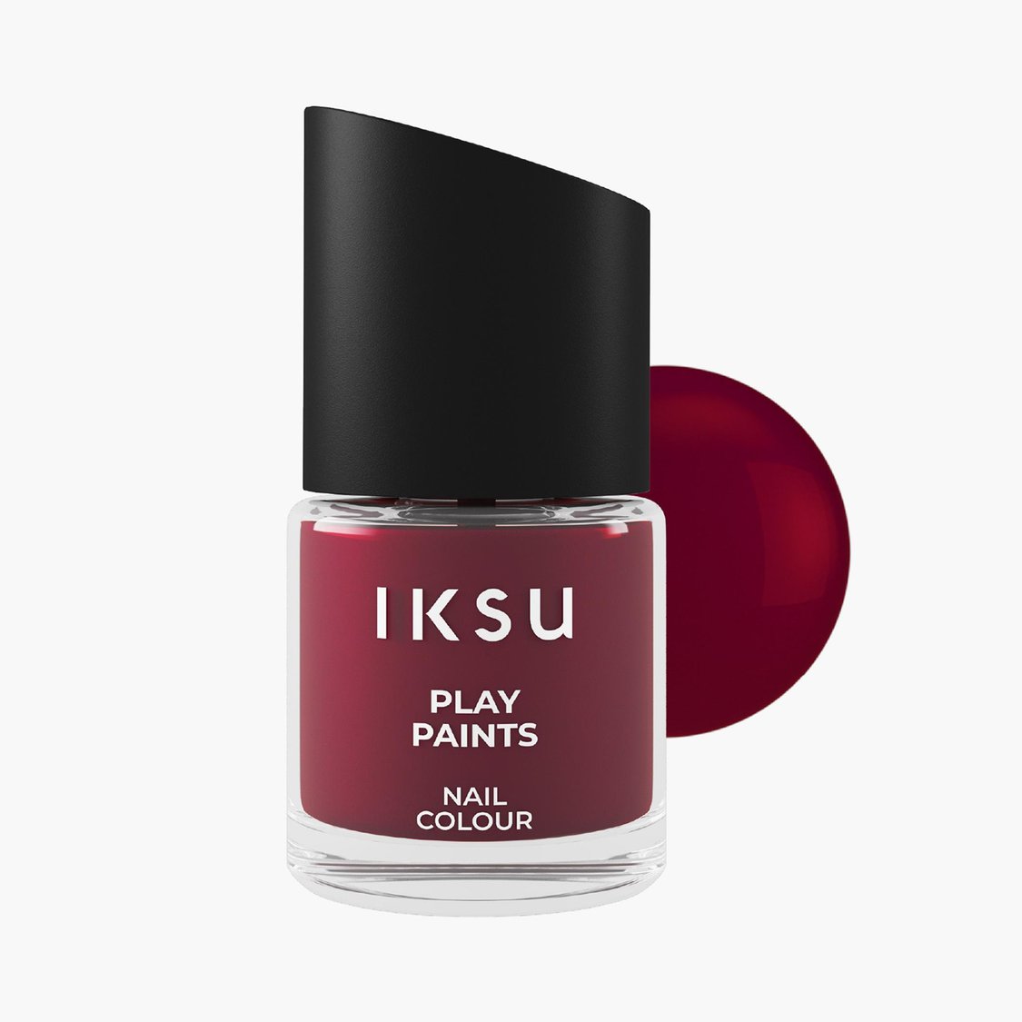 IKSU Play Paints Nail Colour - Maroon Magic - 8ml