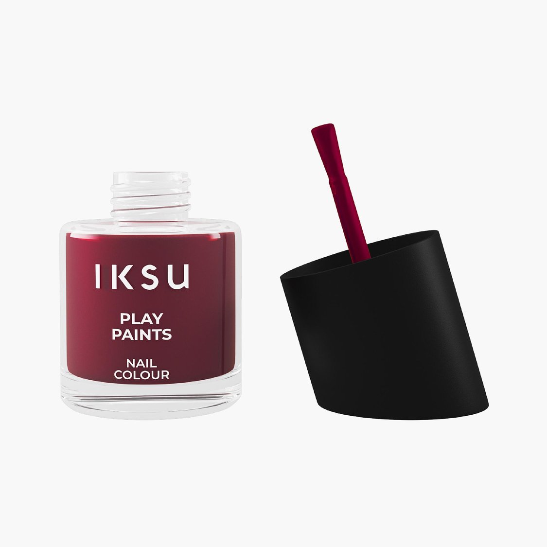 IKSU Play Paints Nail Colour - Maroon Magic - 8ml