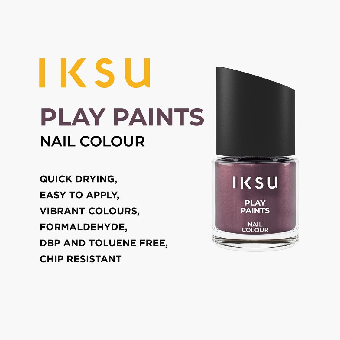 IKSU Play Paints Nail Colour - Cocoa Shimmer - 8ml