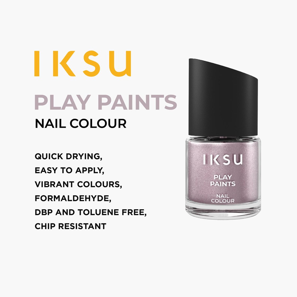 IKSU Play Paints Nail Colour - Silky Satin - 8ml