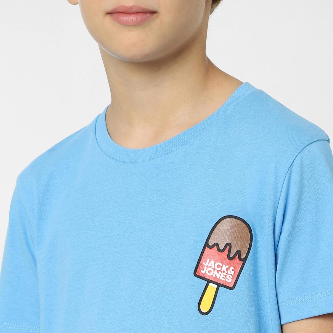 Buy JACK JONES JUNIOR Boys Printed Round Neck T-shirt from JACK