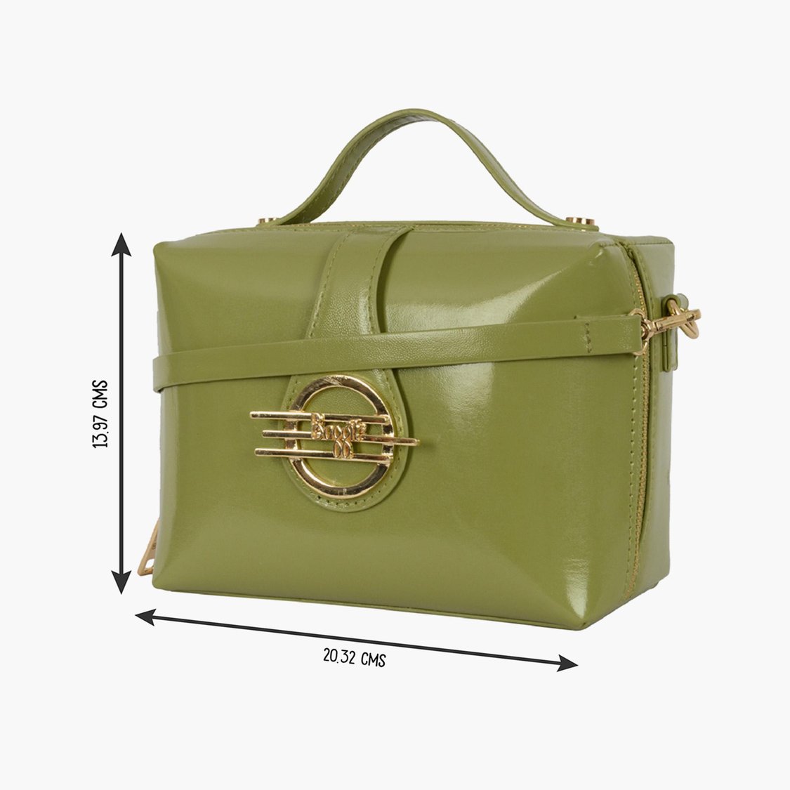 BAGGIT Women Solid Zip Closure Handheld Bag