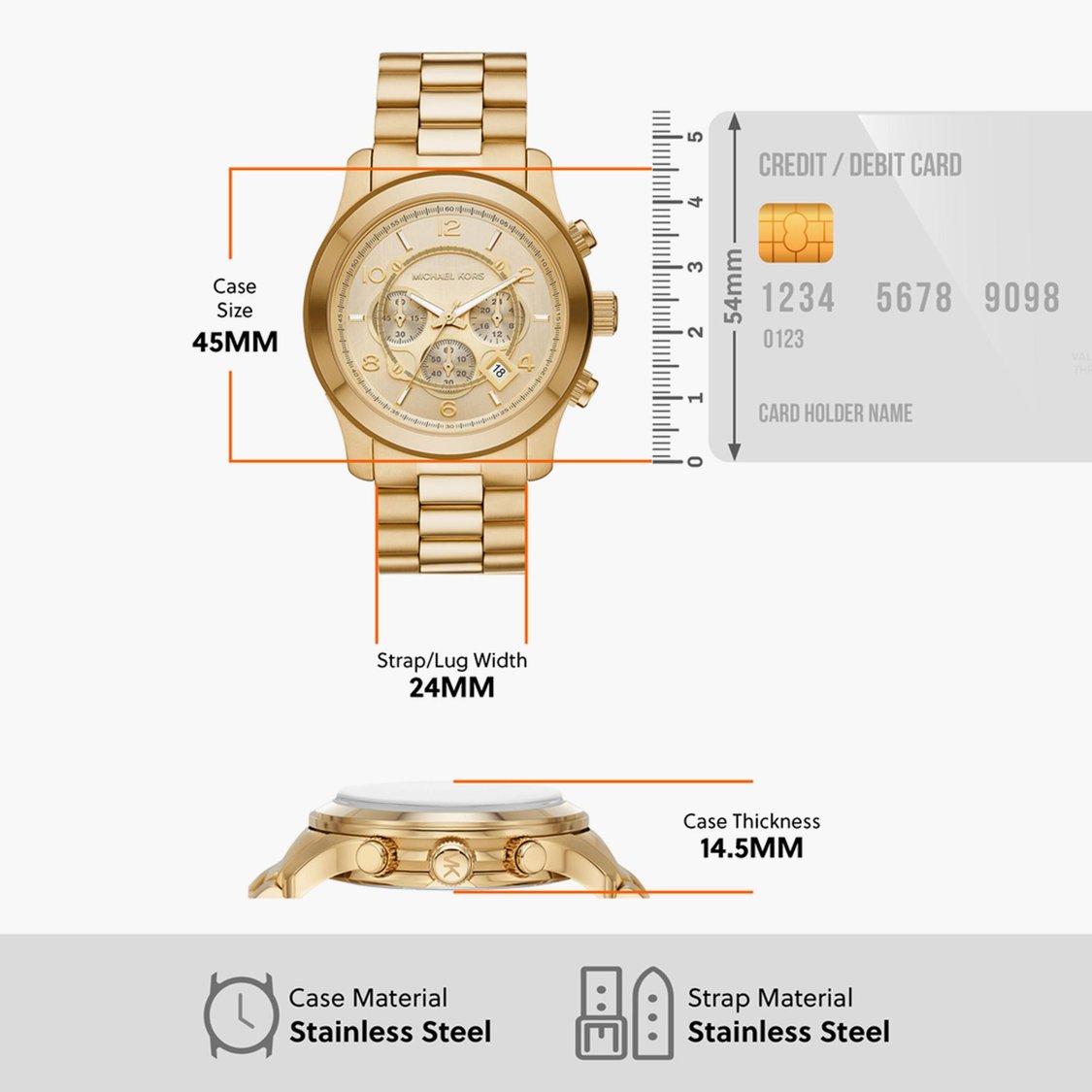 MICHAEL KORS Runway Men Chronograph Watch - MK9074