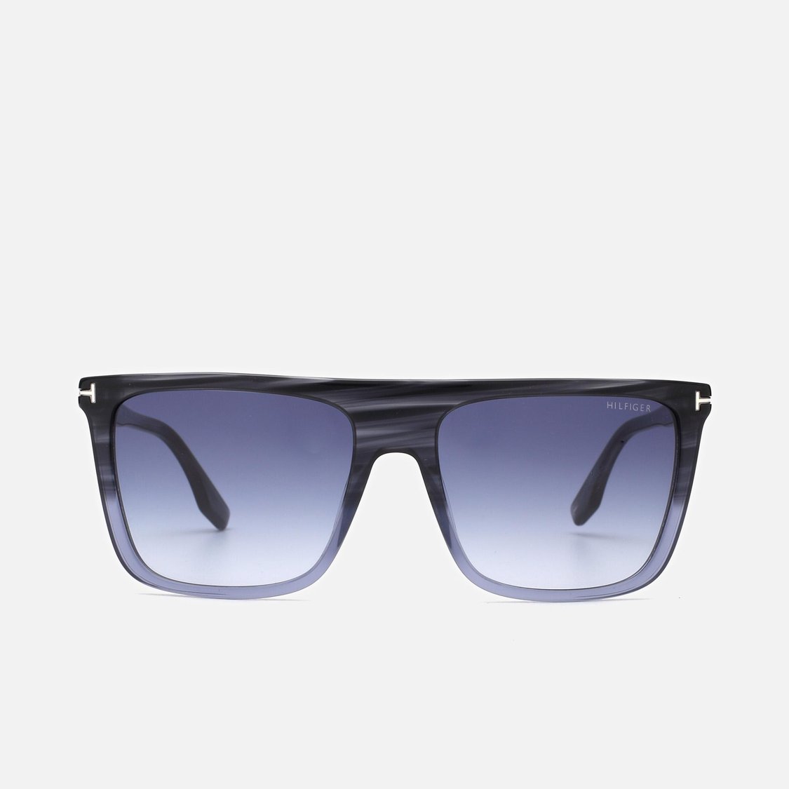 TOMMY HILFIGER Men UV Protected Square Sunglasses - TH2616C5BLGUNGR58S