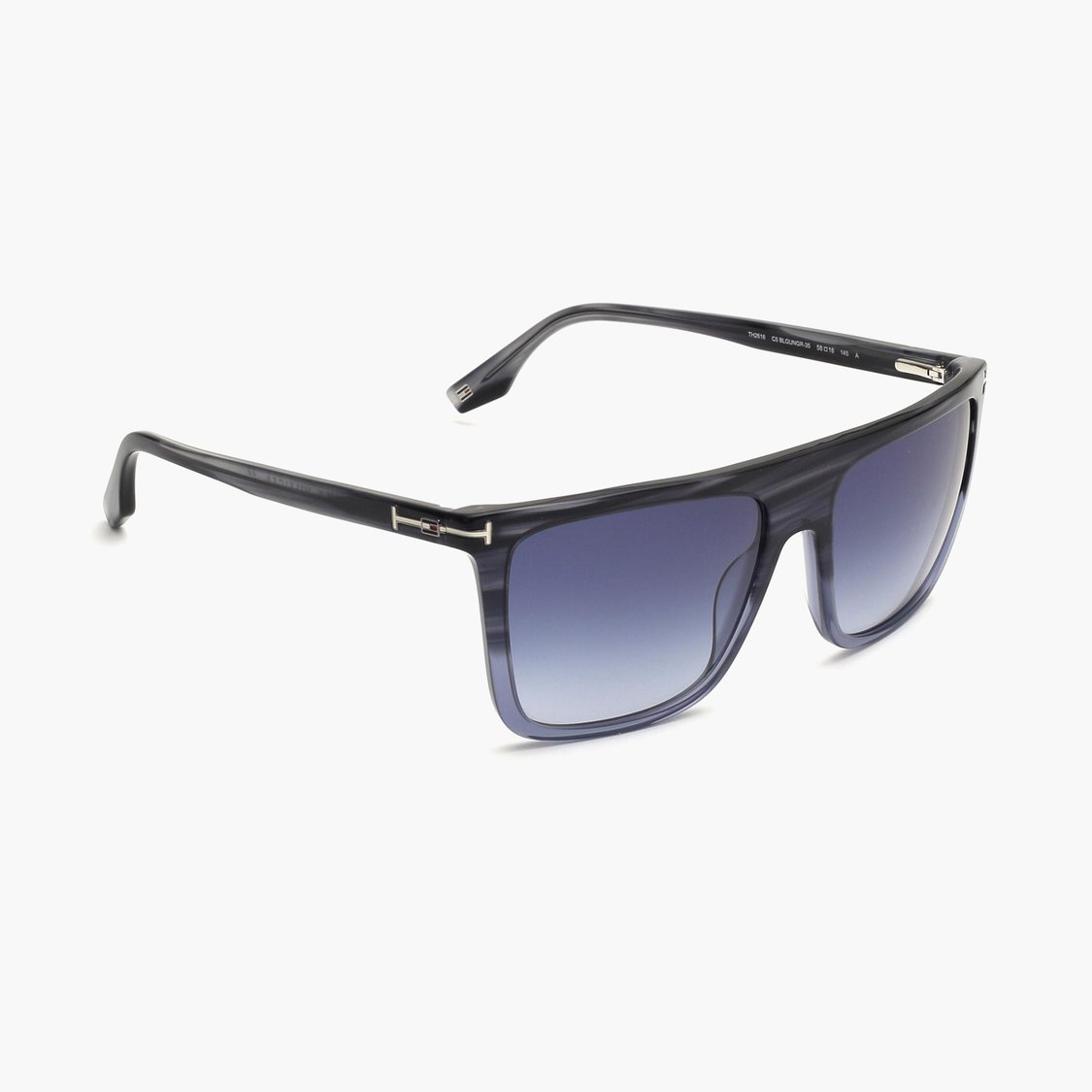 TOMMY HILFIGER Men UV Protected Square Sunglasses - TH2616C5BLGUNGR58S