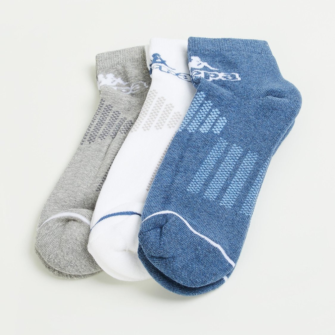KAPPA Men Textured Ankle-Length Socks - Pack of 3
