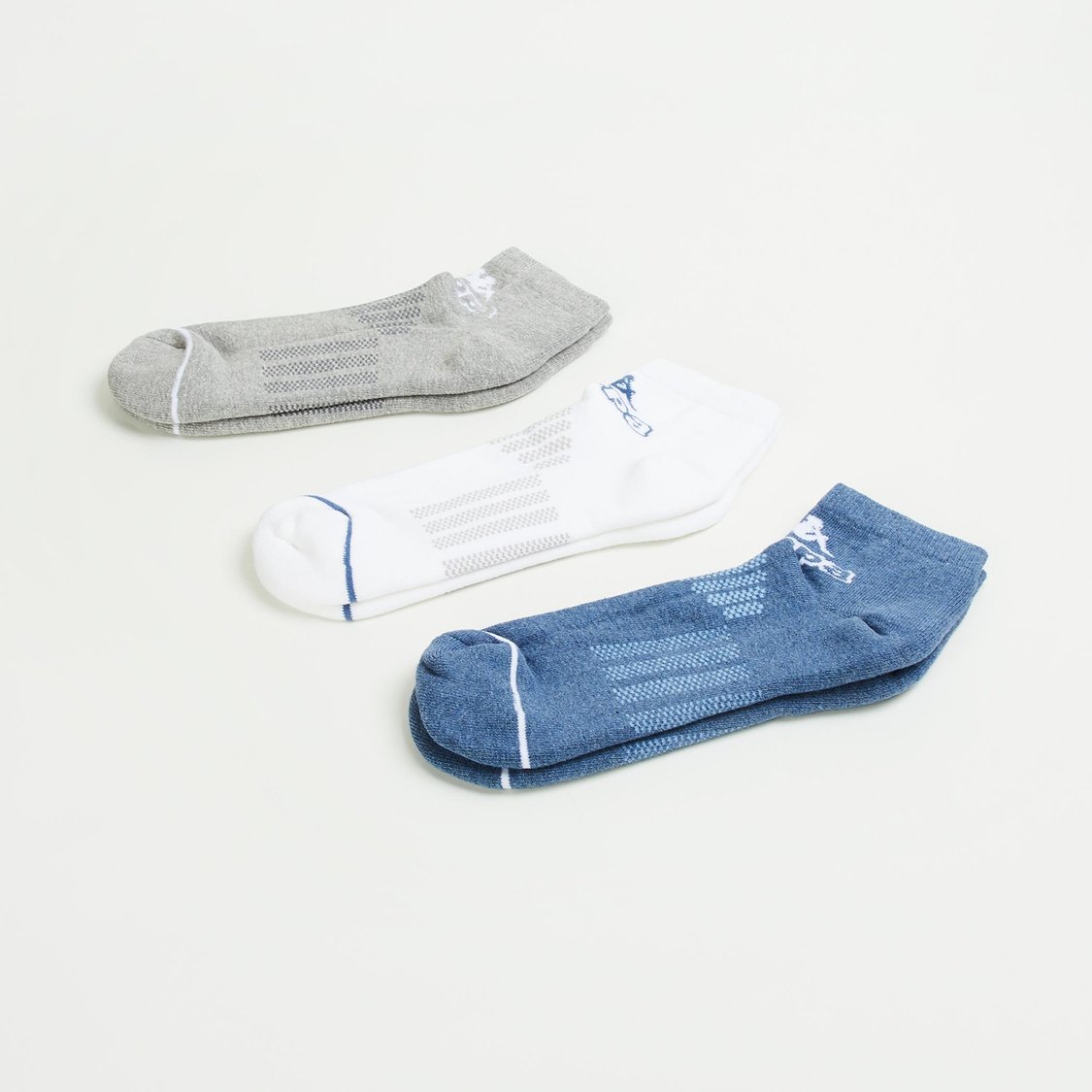 KAPPA Men Textured Ankle-Length Socks - Pack of 3