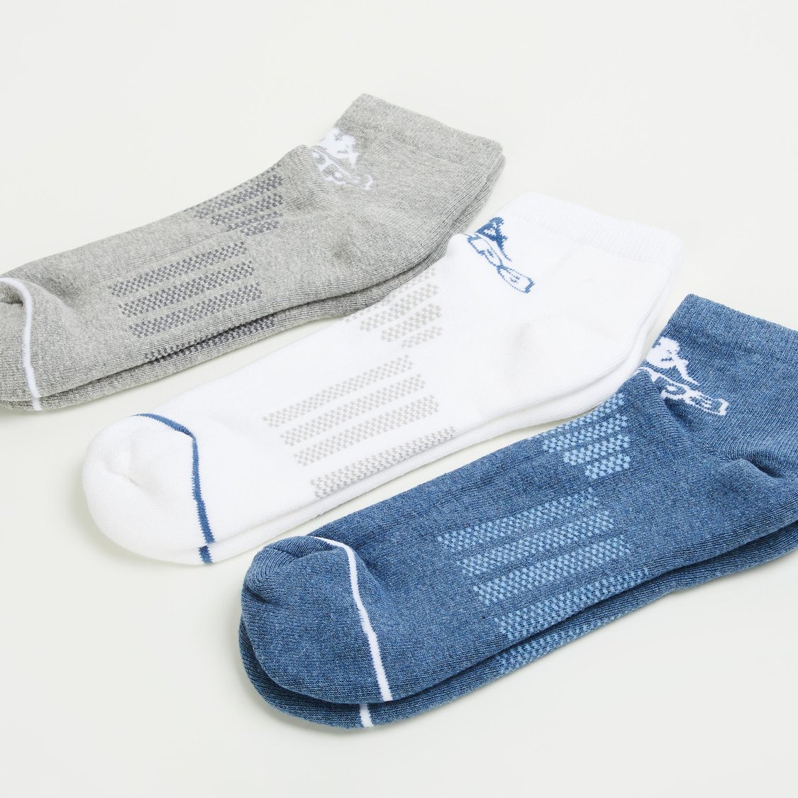 KAPPA Men Textured Ankle-Length Socks - Pack of 3
