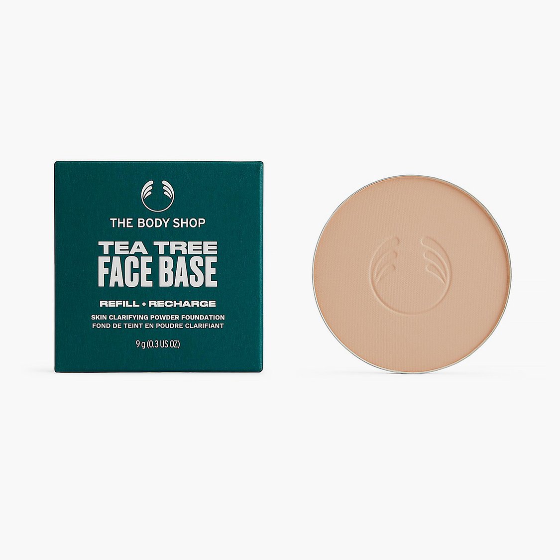 THE BODY SHOP Tea Tree Face Compact Powder- Medium 1N - 9gm