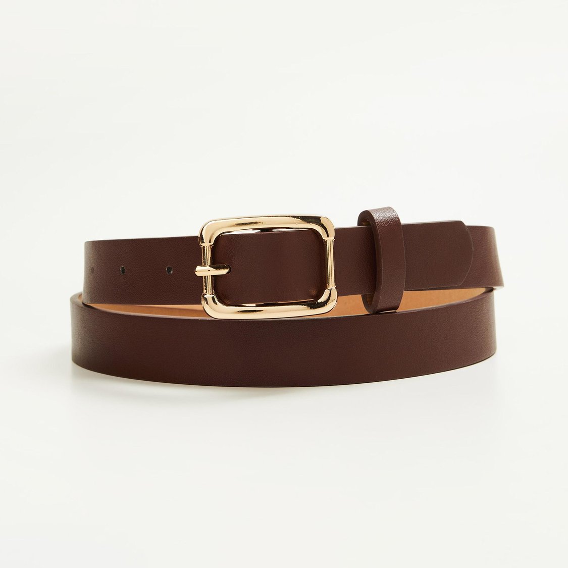 GINGER Women Solid Buckle-Closure Belt - Pack of 2